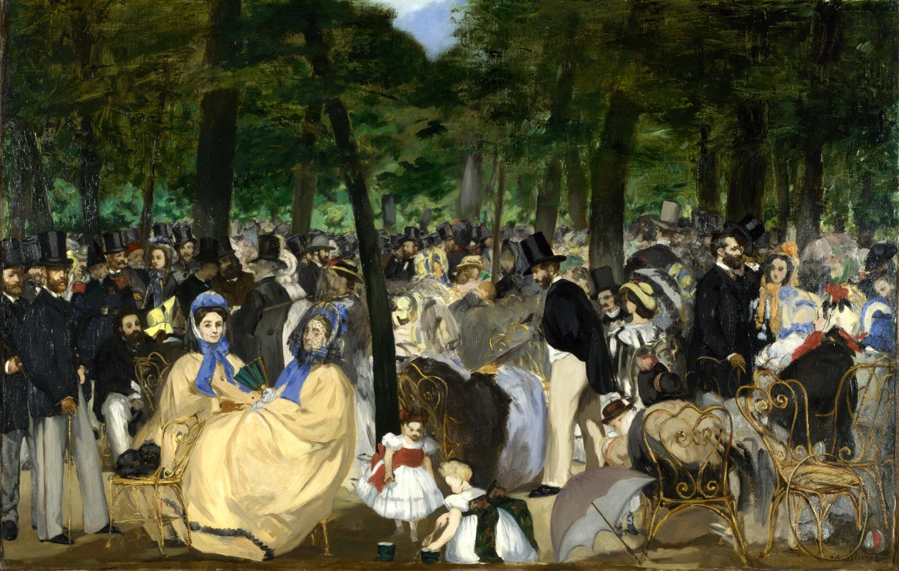 Musiikkia Tuileriesissa tekijältä Édouard Manet