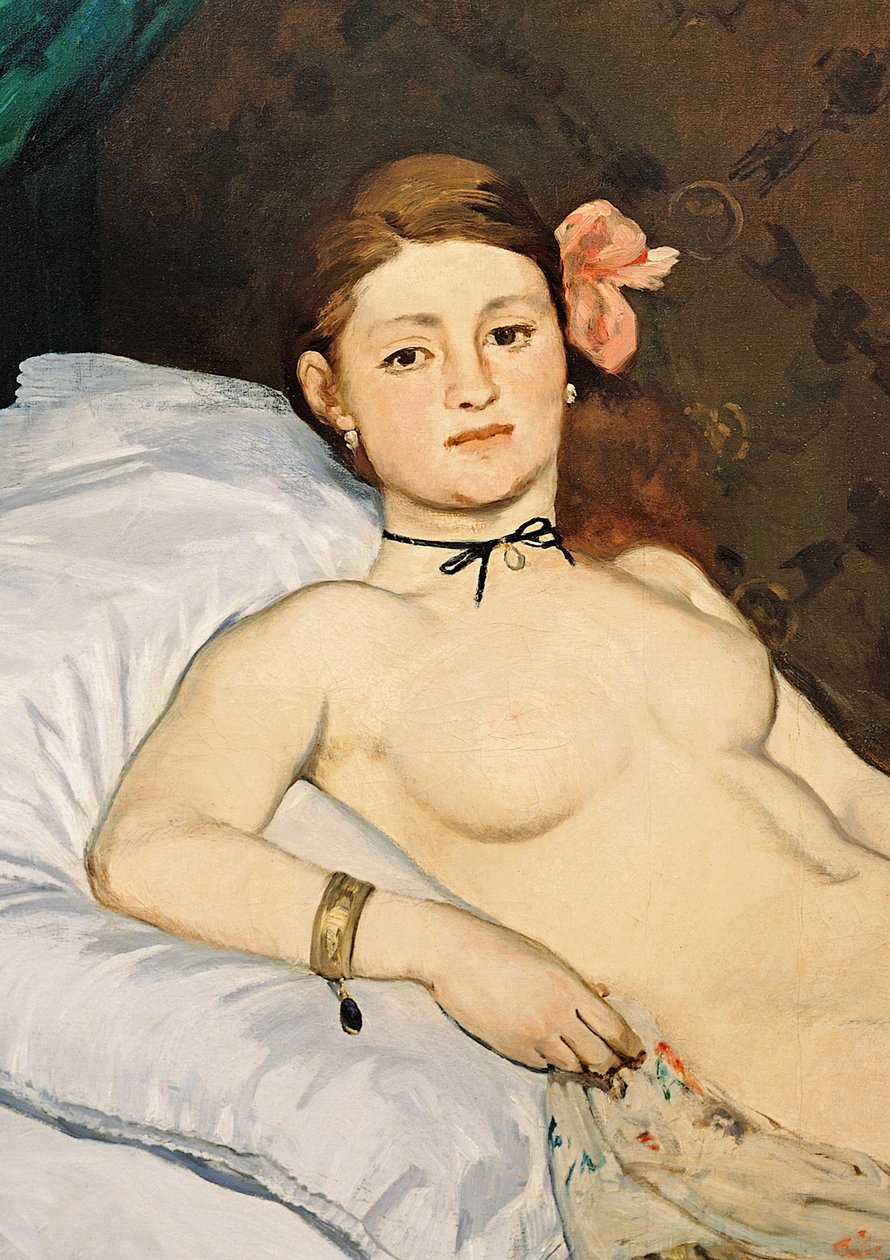 Olympia, 1863 (yksityiskohta 64183) tekijältä Édouard Manet