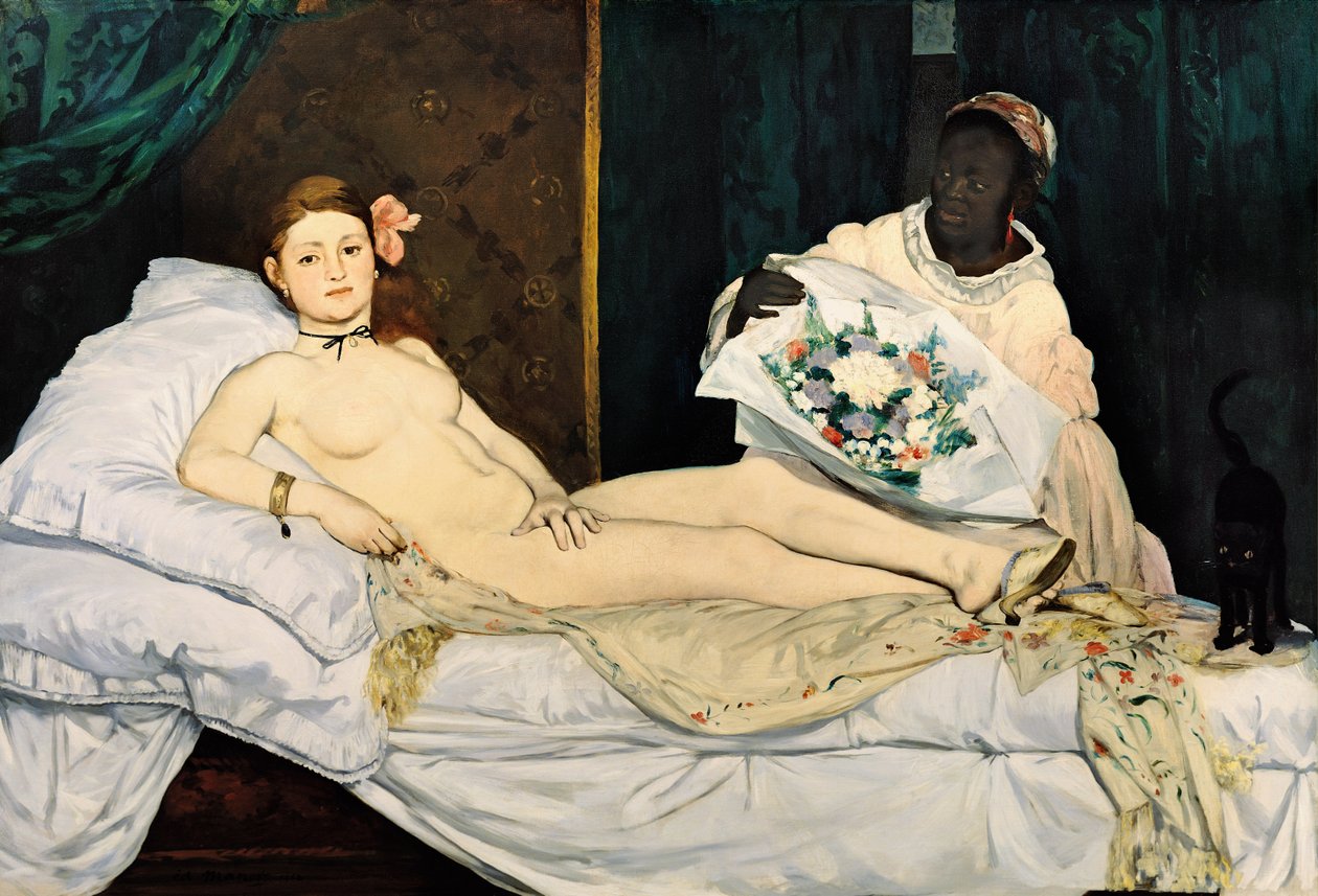 Olympia, 1863 tekijältä Édouard Manet
