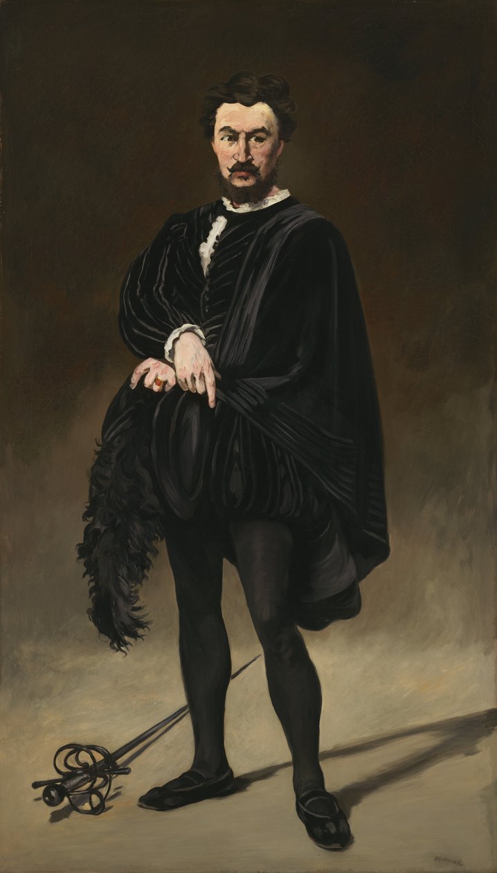 Philibert Rouvière Hamletina tekijältä Édouard Manet
