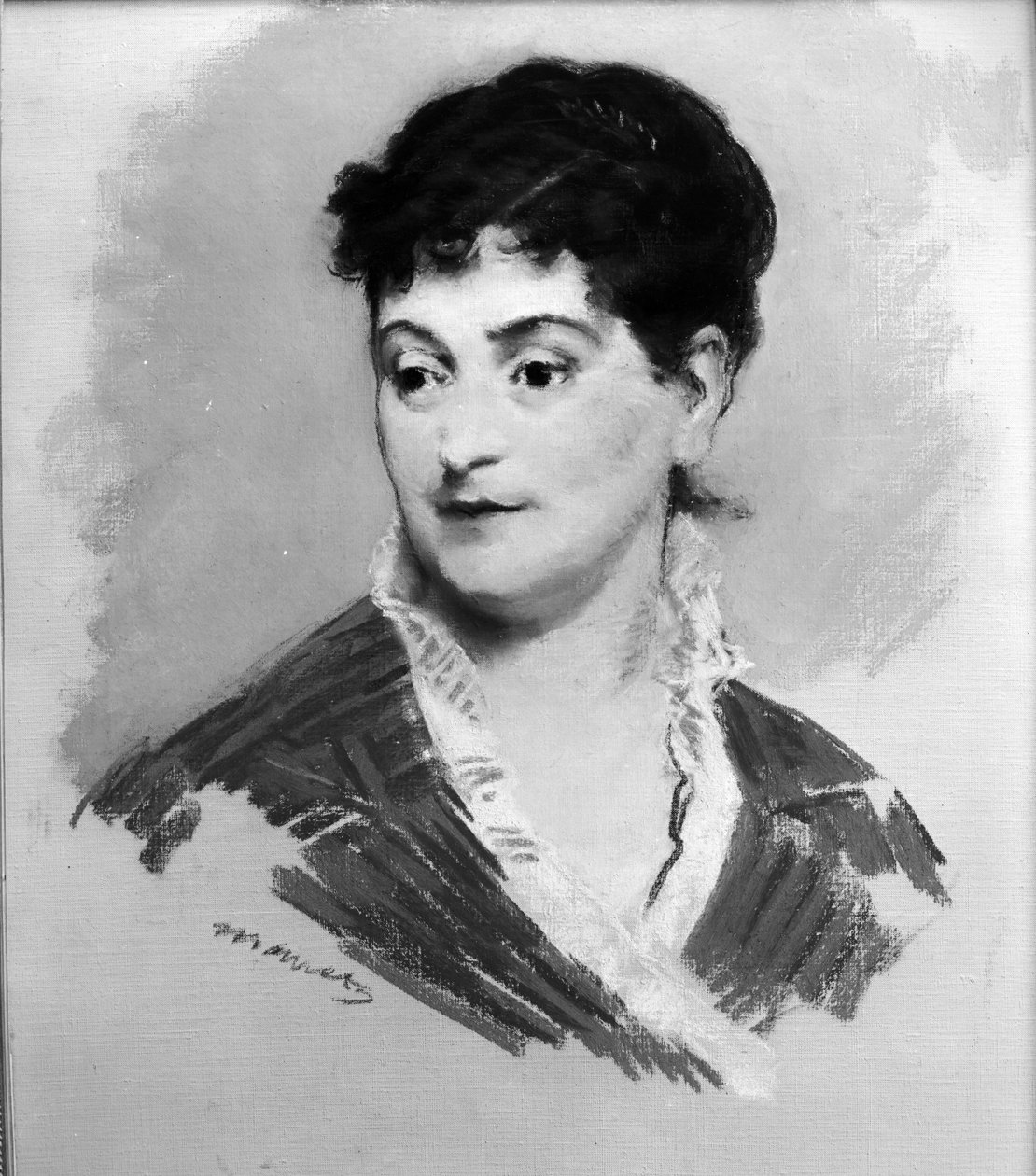 Madame Emile Zolan muotokuva, 1874 (pastelli kankaalle) tekijältä Édouard Manet