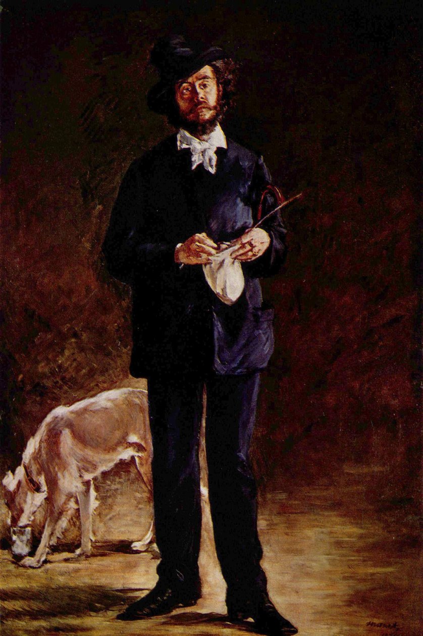 Muotokuva Gilbert-Marcellin Desboutinista tekijältä Édouard Manet