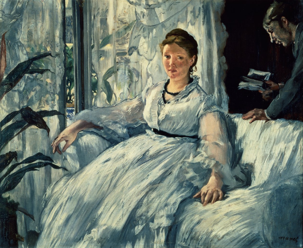 Lukeminen, 1865 tekijältä Édouard Manet