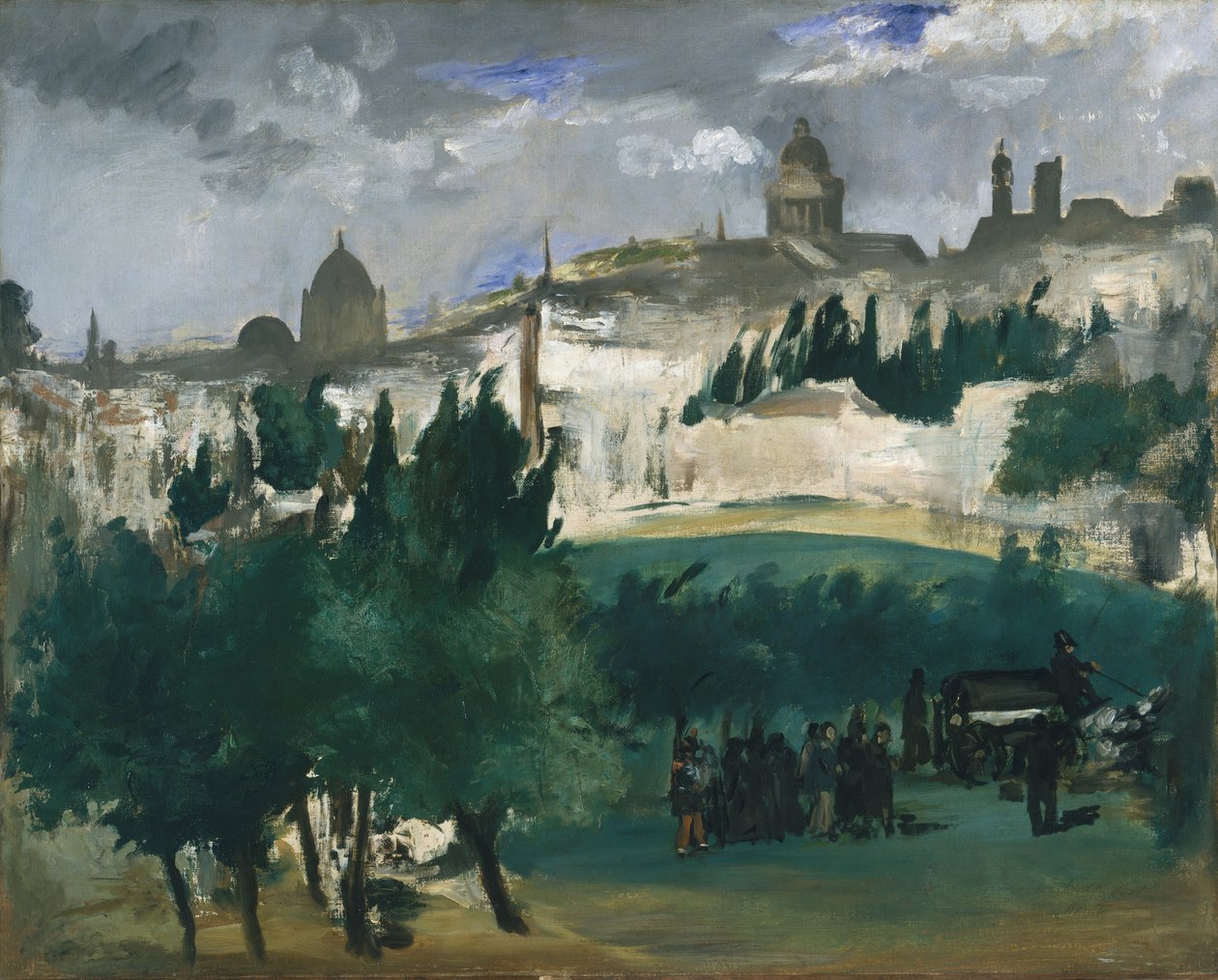 Hautajaiset, noin 1867 tekijältä Édouard Manet