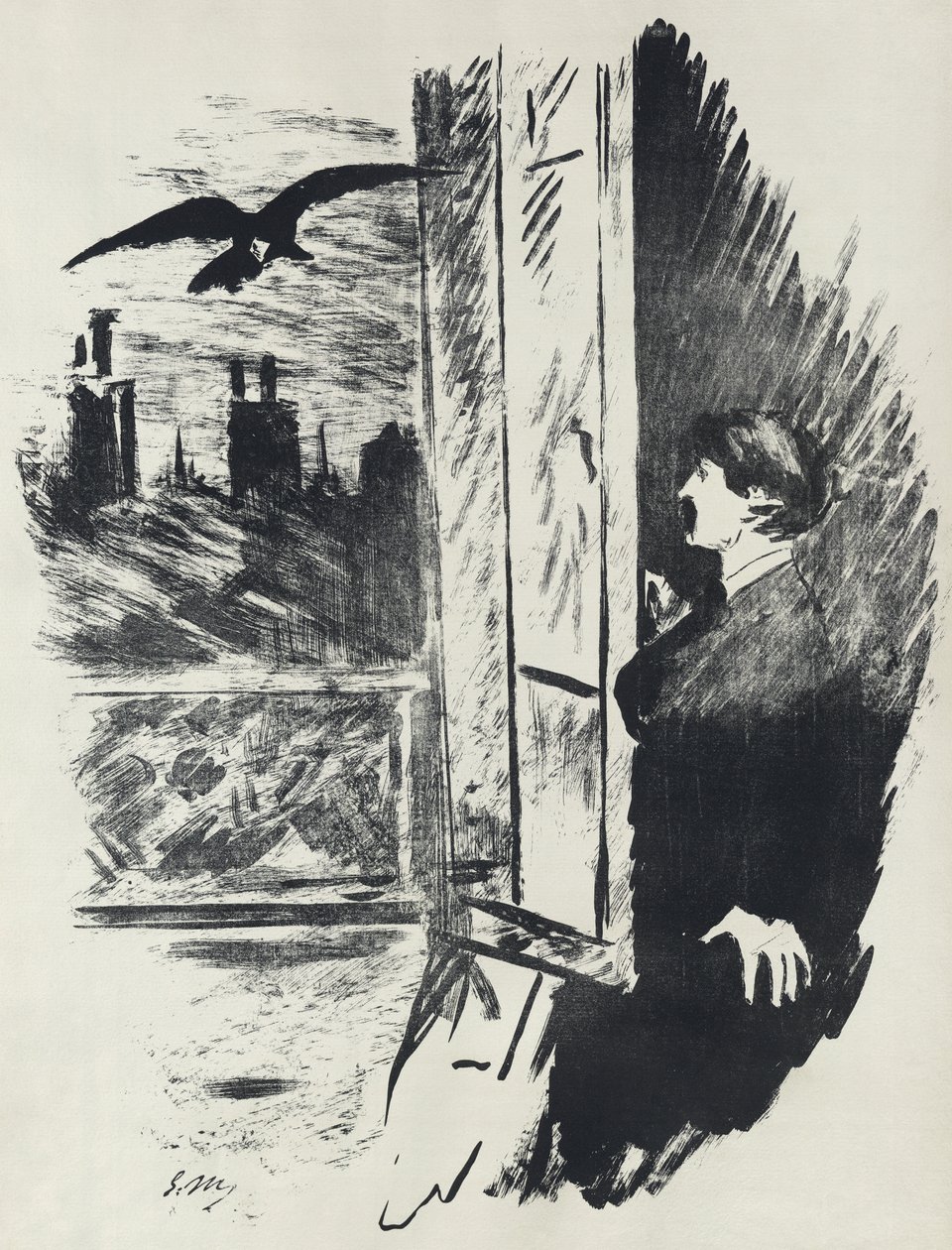 Korppi tekijältä Édouard Manet