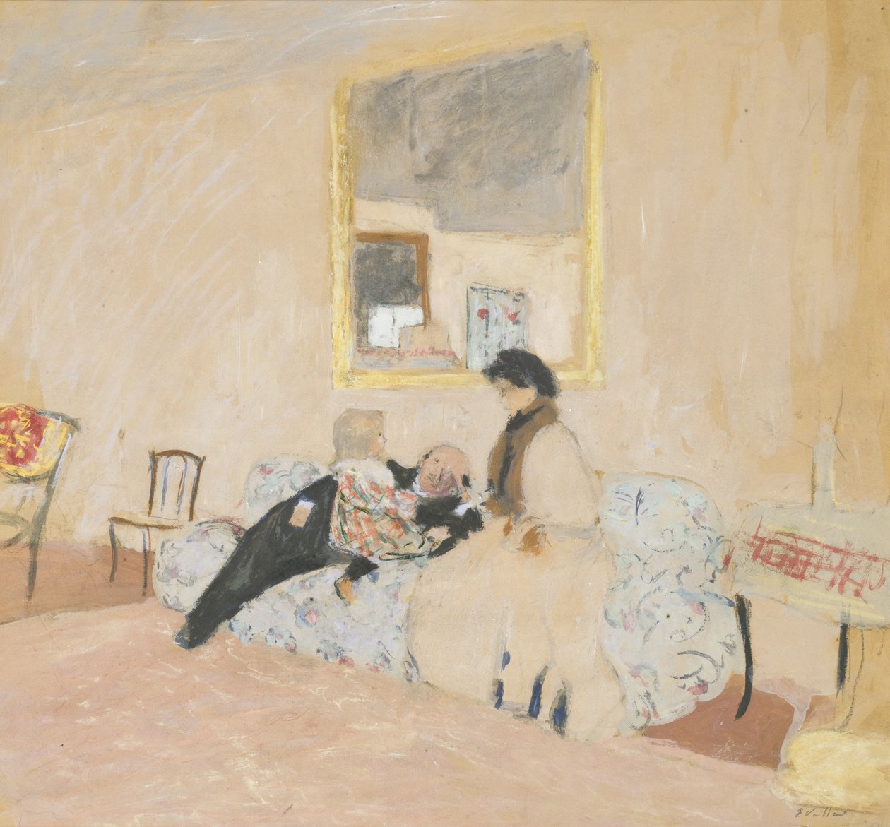 Annette ja vierailijat tekijältä Edouard Vuillard