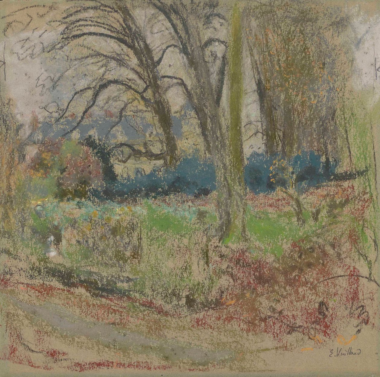 Talvinen maisema Les Clayesissa tekijältä Edouard Vuillard