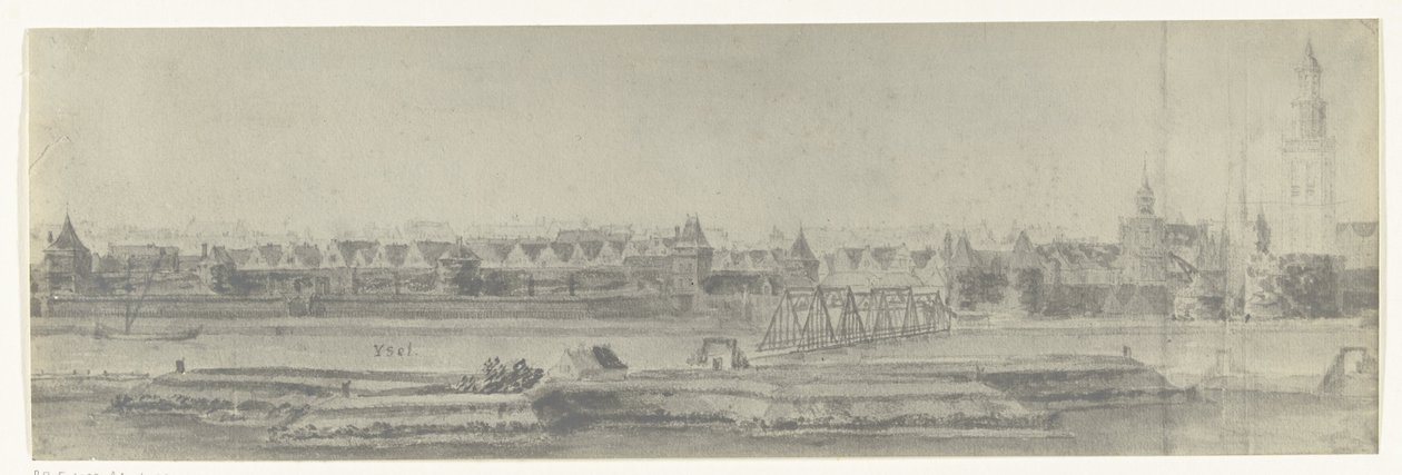 Näkymä Kampenista, 1672 Manufacture des Gobelinsissa (sarjan nimi) säilytetyt valokuvat Adam Frans van der Meulenin piirustuksista Ranskan hyökkäyksestä Alankomaihin vuonna 1672 tekijältä frères Moreau