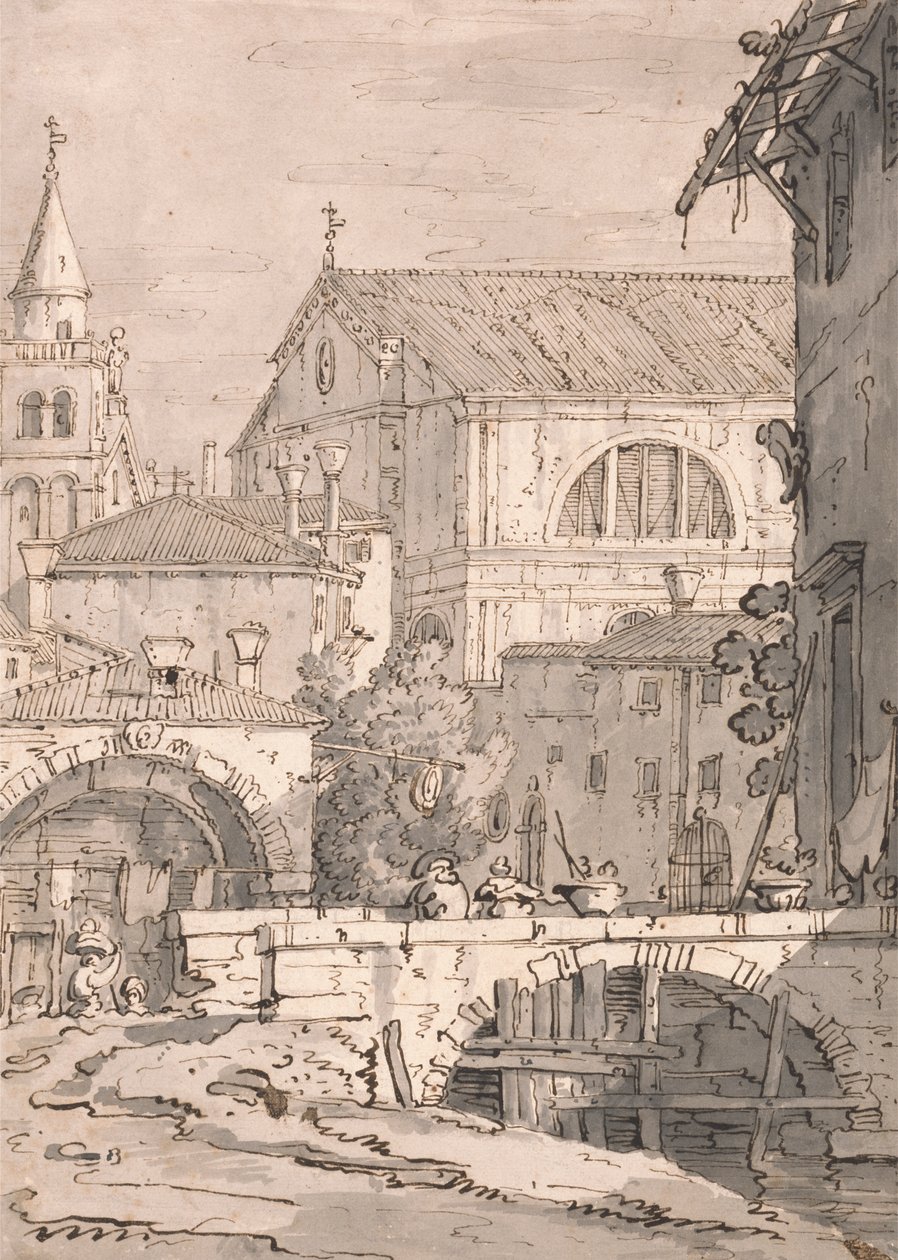 Venetsialainen fantasia tekijältä imitator of Canaletto