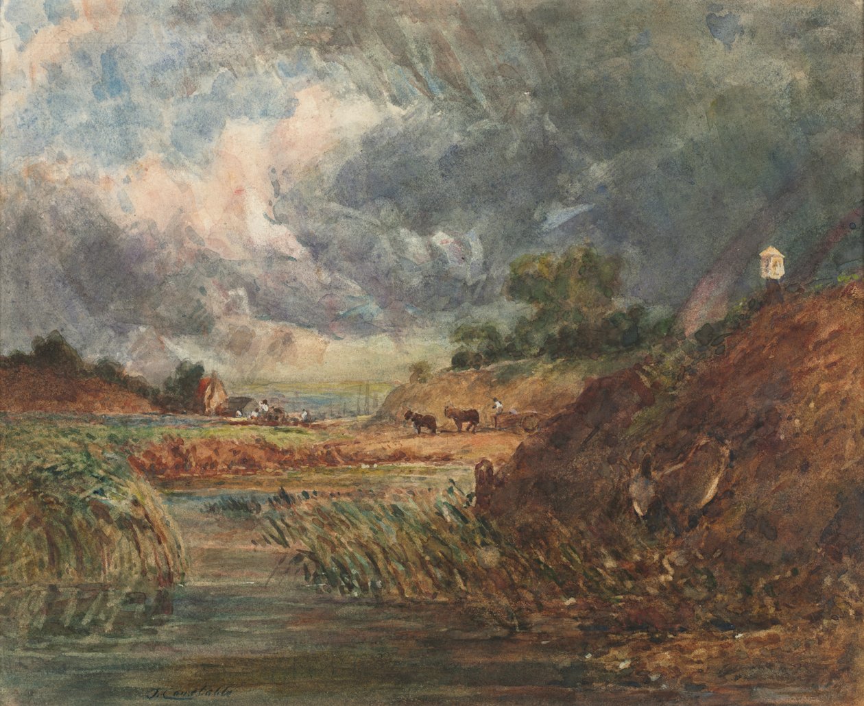 Hampstead Heath tekijältä imitator of John Constable