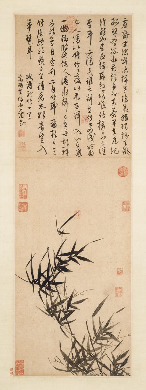 Kuuntelemassa Bamboota tekijältä imitator of Wen Zhengming