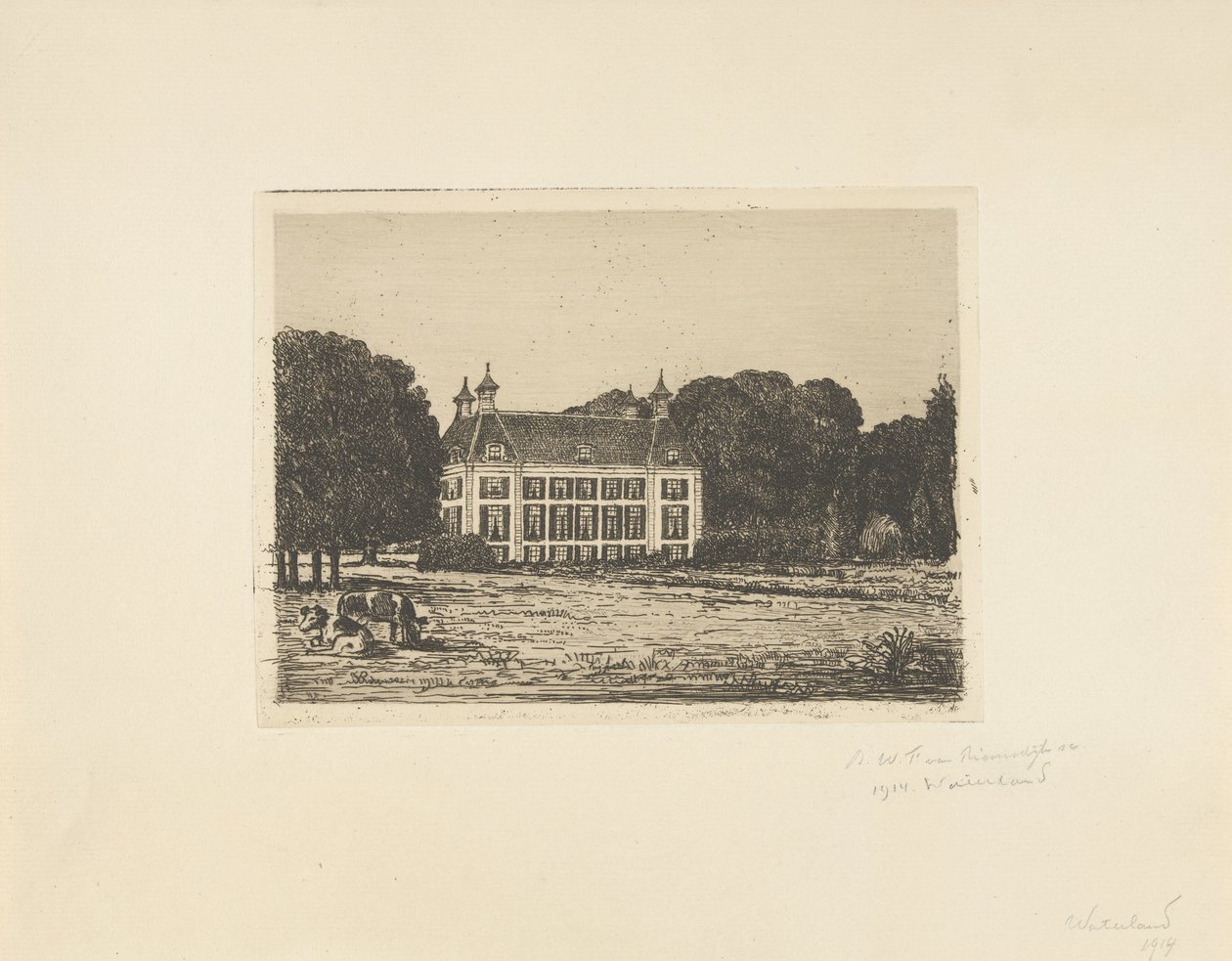 Waterland Estate tekijältä jonkheer Barthold Willem Floris van Riemsdijk
