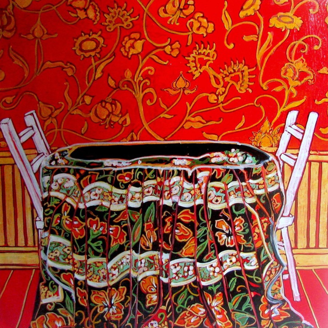 Dining Out, 2014 (alkaen sekatekniikka) tekijältä linda arthurs