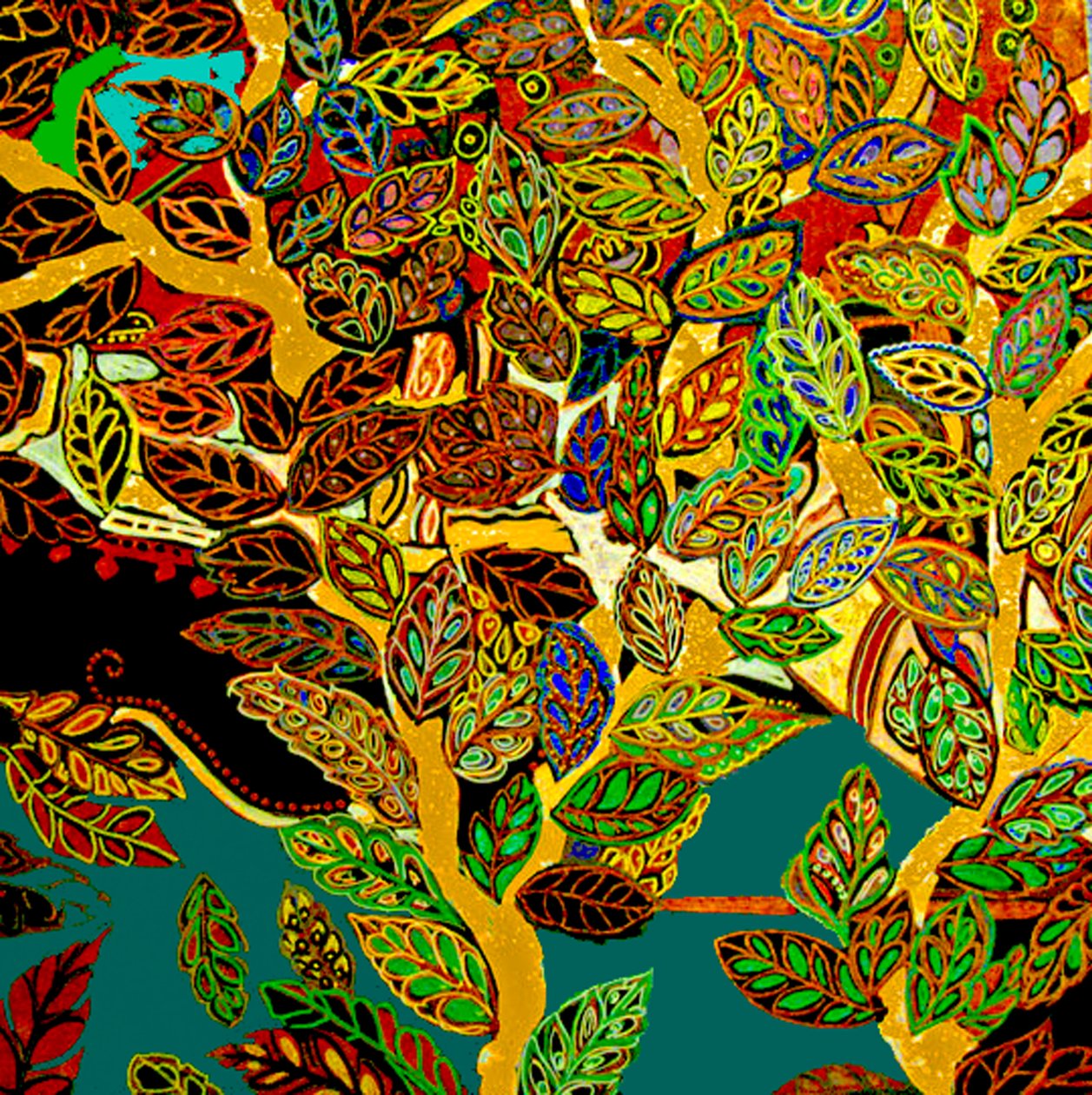 Toronto Tree, 2017 (sekatekniikka) tekijältä linda arthurs