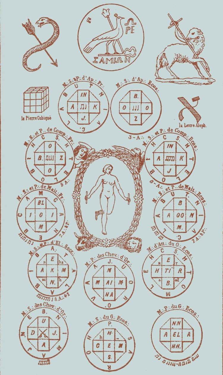 Tarotin 21. avain tekijältä Éliphas after Lévi