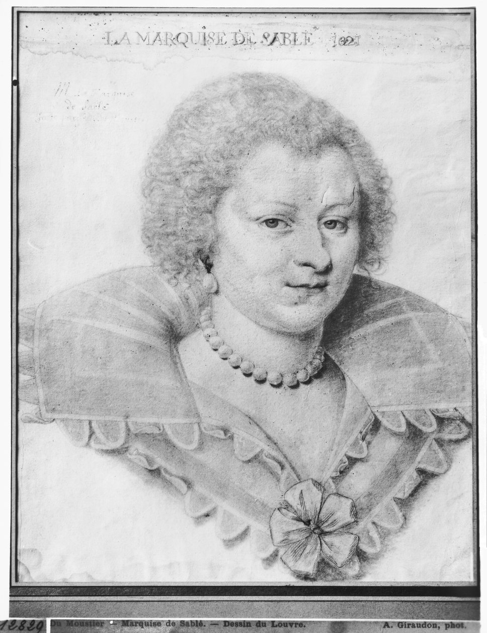 Magdeleine de Souvren (1599-1678) muotokuva Marquise de Sable, 1621 tekijältä Daniel Dumonstier or Dumoustier