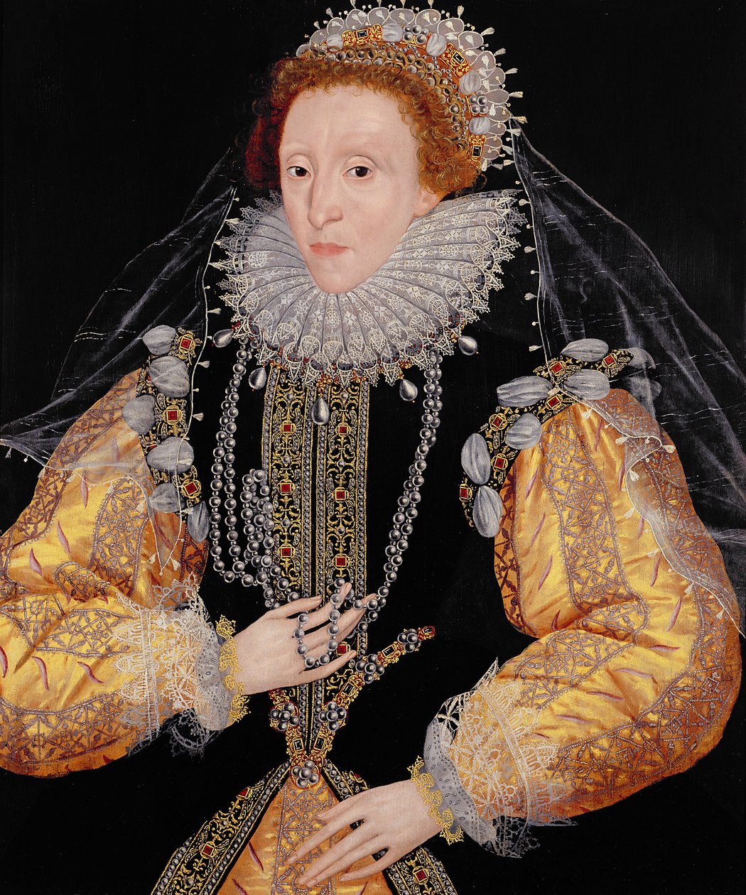 Kuningatar Elisabet I:n muotokuva, n. 1586 tekijältä Federico Zuccari or Zuccaro
