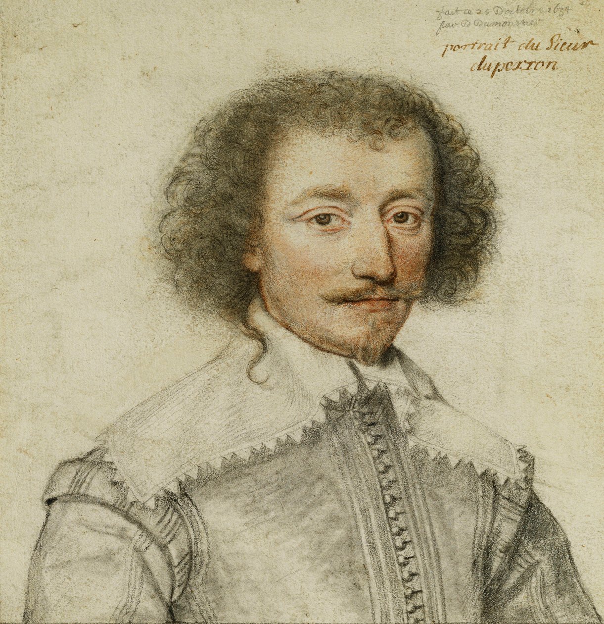 Pierre Le Hayer Duperronin muotokuva, 1634 tekijältä or Dumoustier Dumonstier