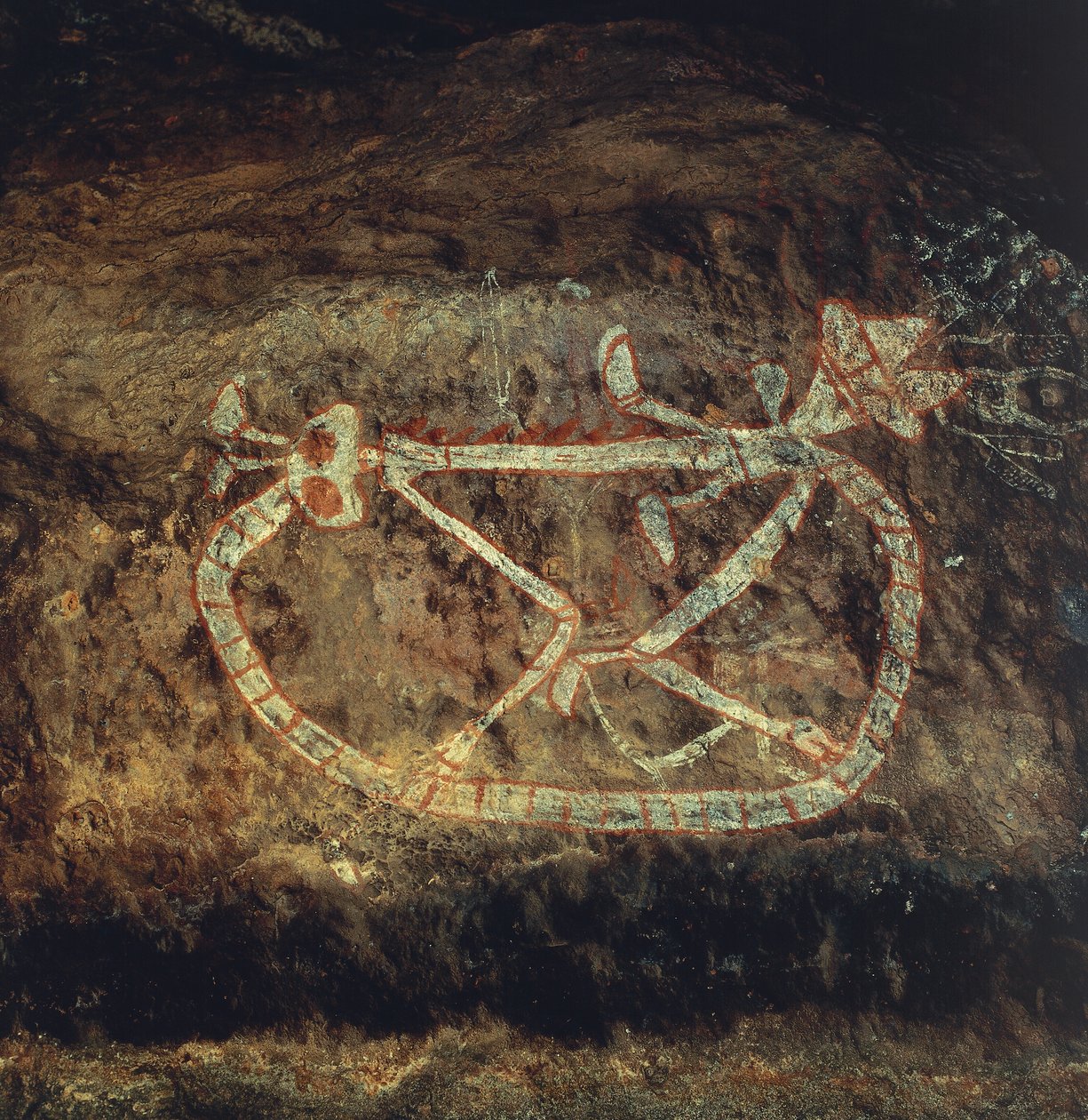 Aboriginaalien mytologia (kalliomaalaus) tekijältä Theodore Charles Ange Coquelin