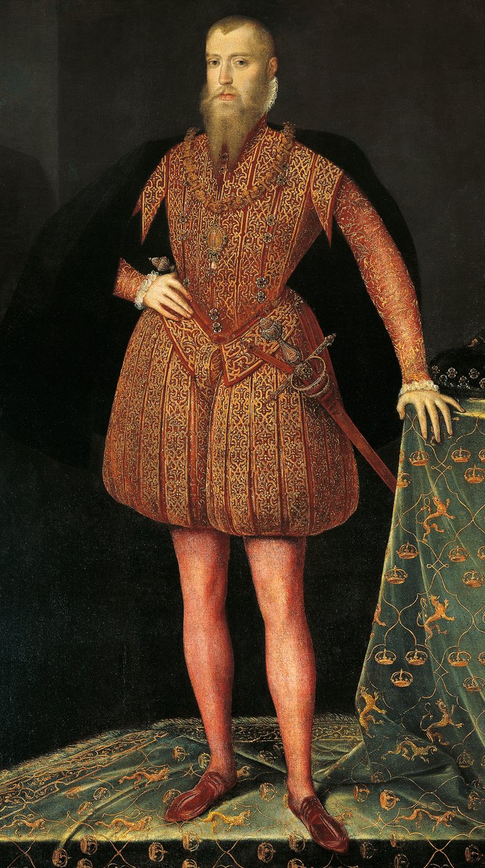 Ruotsalaisen Erik XIV:n muotokuva (Tukholma tekijältä or Muelen Steven van der Meulen