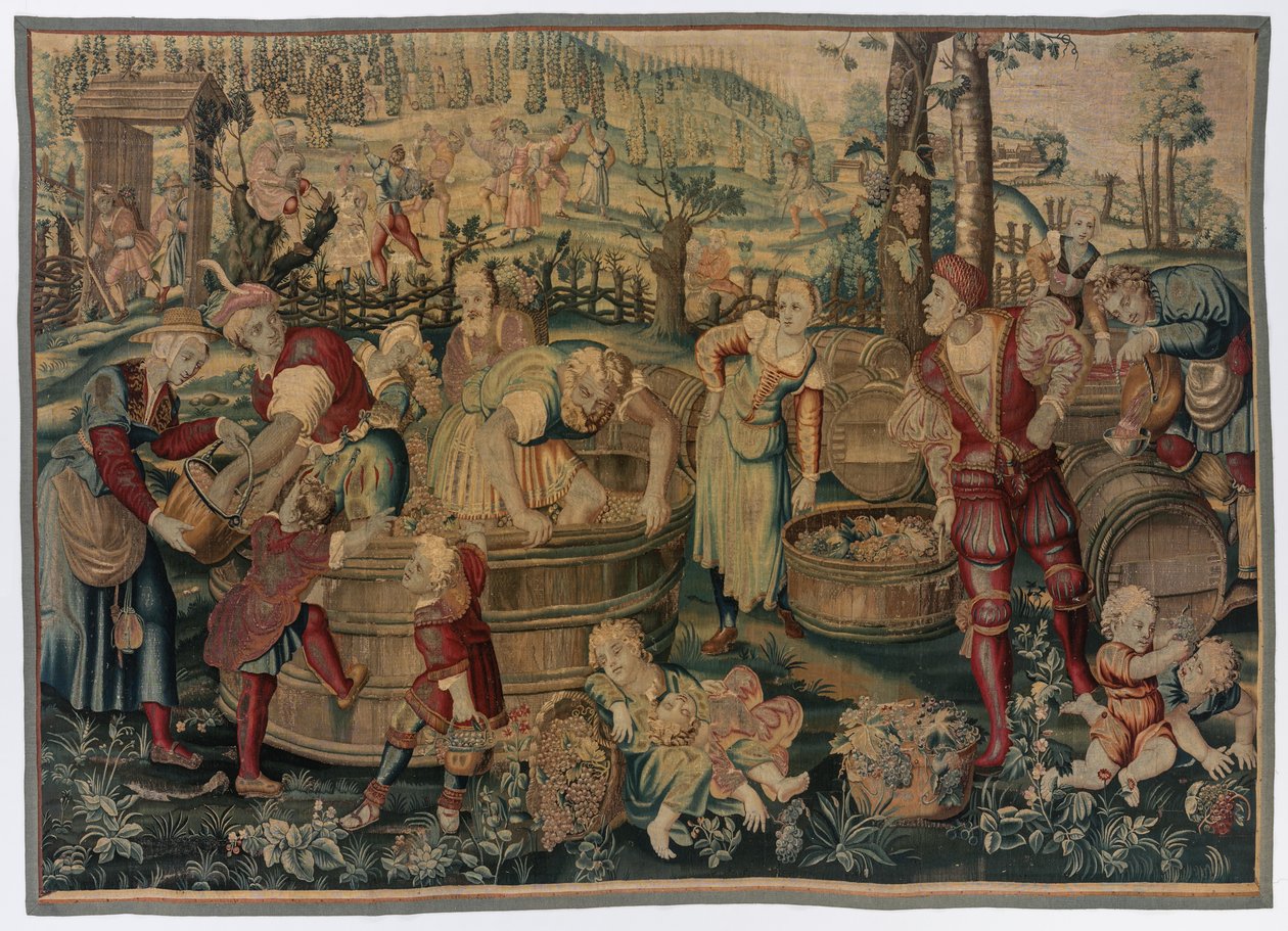 Syksy: Vintage Scene tekijältä possibly by Gobelins Manufactory