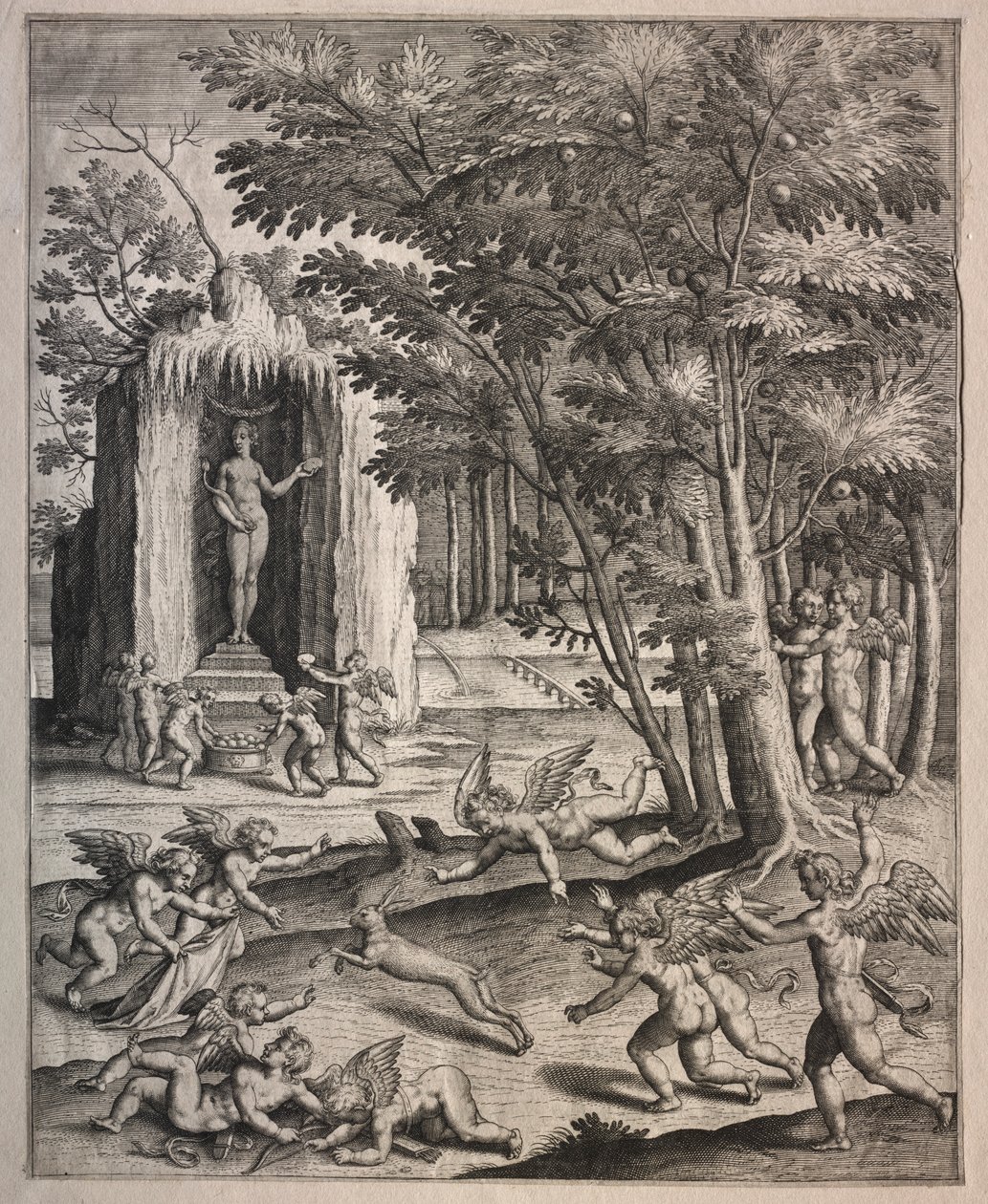 Cupids at Play tekijältä possibly by Hieronymus Wierix