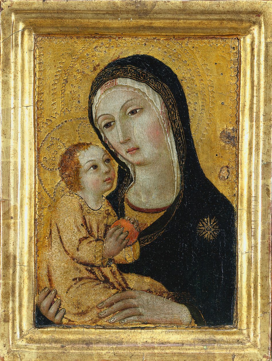 Neitsyt ja lapsi tekijältä possibly by Icilio Federico Joni