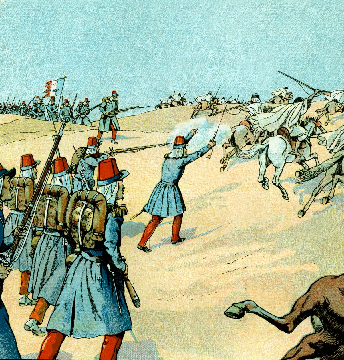 Ranskan armeija valloitti Algerian vuonna 1830 tekijältä pseudonym for Onfray de Breville Jacques Job