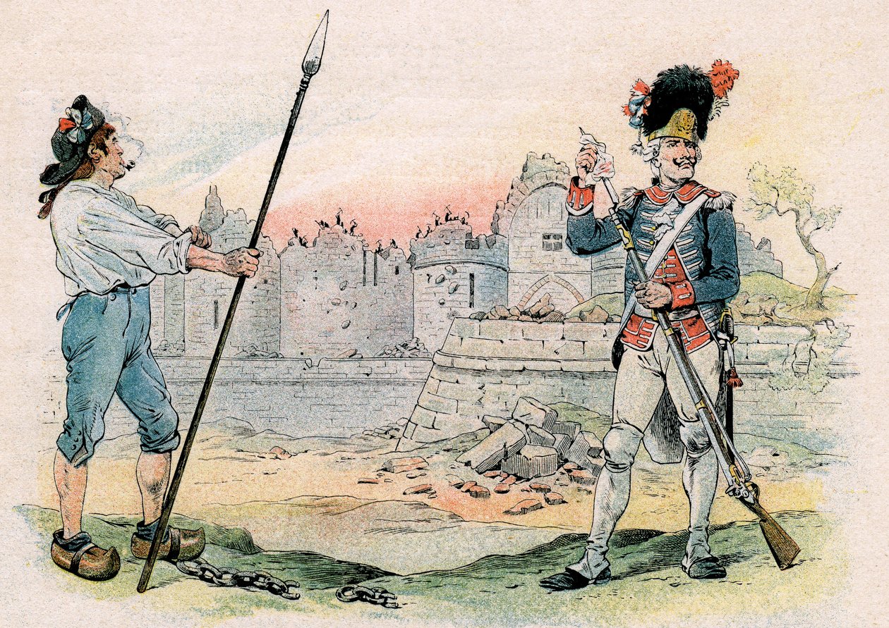 Bastilian tuhoaminen (demolition, demantelement). tekijältä pseudonym for Onfray de Breville Jacques Job