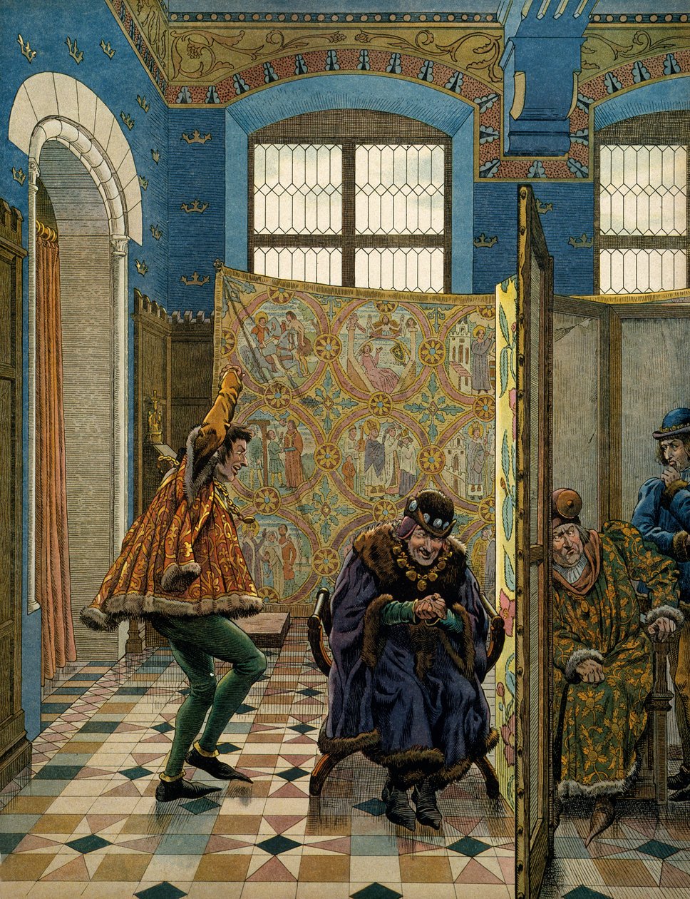 Ranskan historia keskiajalla (keskiaika): Yksi Saint Polin Connetablen herroista pilkkaa Englannin kuningasta (hänen liittolaistaan), ennen kuin Ranskan kuningas Ludvig XI sanoi Varovaisen (1423-1483), kun Edward IV:n lähettiläs tuli tapaamaan L tekijältä pseudonym for Onfray de Breville Jacques Job