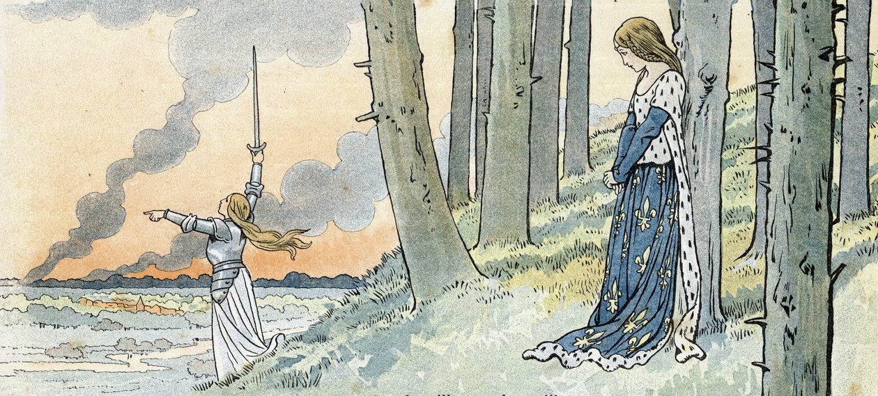 Satavuotisen sodan ”Ranska”, hänen tarinansa kertoi G. Montorgueil, kuvannut Job” 1896 (kaiverrus) tekijältä pseudonym for Onfray de Breville Jacques Job