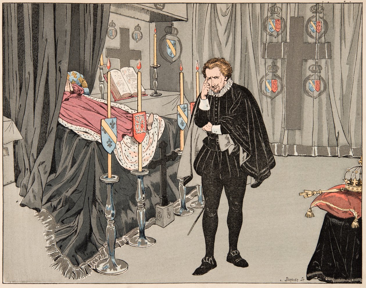 Kuvitus otettu kirjasta "Le bon roy Henri", kuvittanut Jacques Marie Gaston Onfray de Breville dit JOB (1858-1931): 9. kesäkuuta tekijältä pseudonym for Onfray de Breville Jacques Job