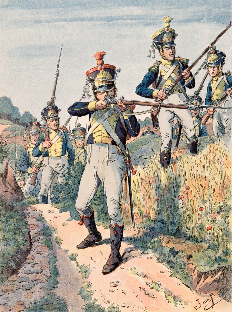 Jacques Marie Gaston Onfroy de Breville dit JOB (1858-1931) - Ranskan joukkojen varusteet kaikkina aikoina: Legion de la Vistula, jalkaväki (1808 - 1814), yksityinen kokoelma tekijältä pseudonym for Onfray de Breville Jacques Job