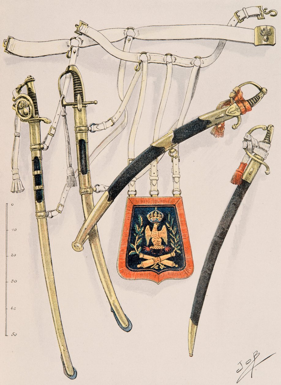 Jacques Marie Gaston Onfroy de Breville dit JOB (1858-1931) - Ranskan joukkojen varusteet kaikkina aikoina: Imperial Guard Second Empire, yksityinen kokoelma tekijältä pseudonym for Onfray de Breville Jacques Job