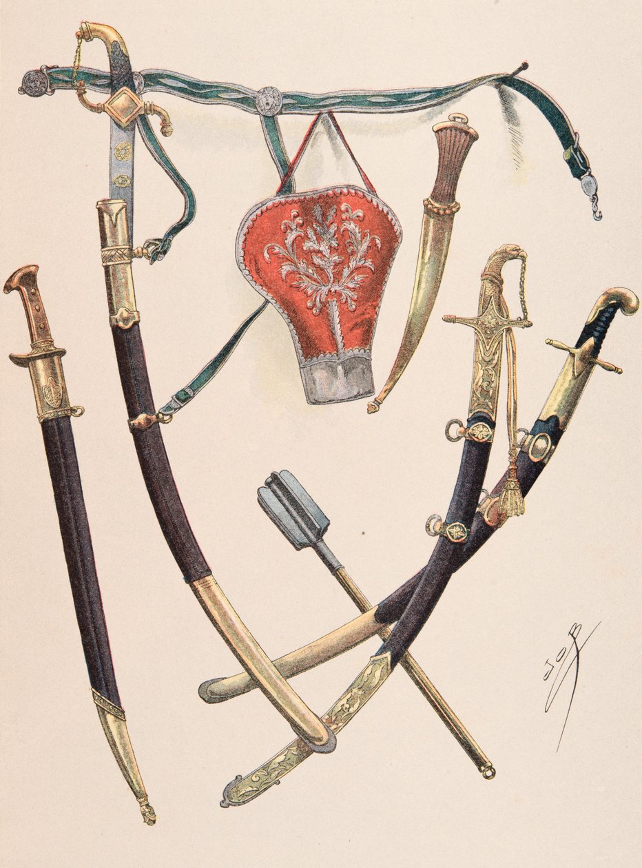 Jacques Marie Gaston Onfroy de Breville dit JOB (1858-1931) - Ranskan joukkojen varusteet kaikkina aikoina: Arms a l