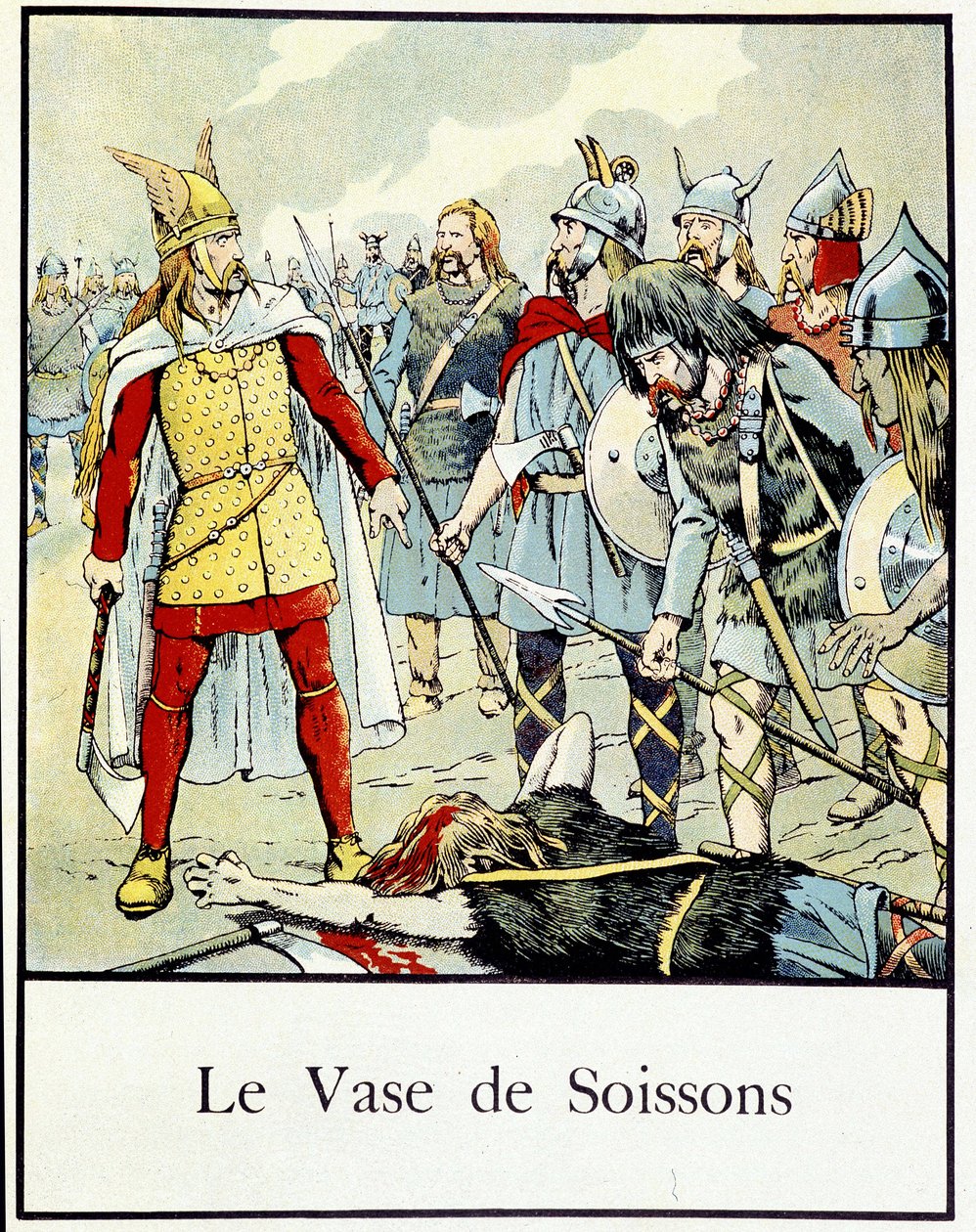 Soissons-maljakko - Jacques Bainvillen teoksessa ”Pikku historiaa Ranskasta”, toim. Harja tekijältä pseudonym for Onfray de Breville Jacques Job