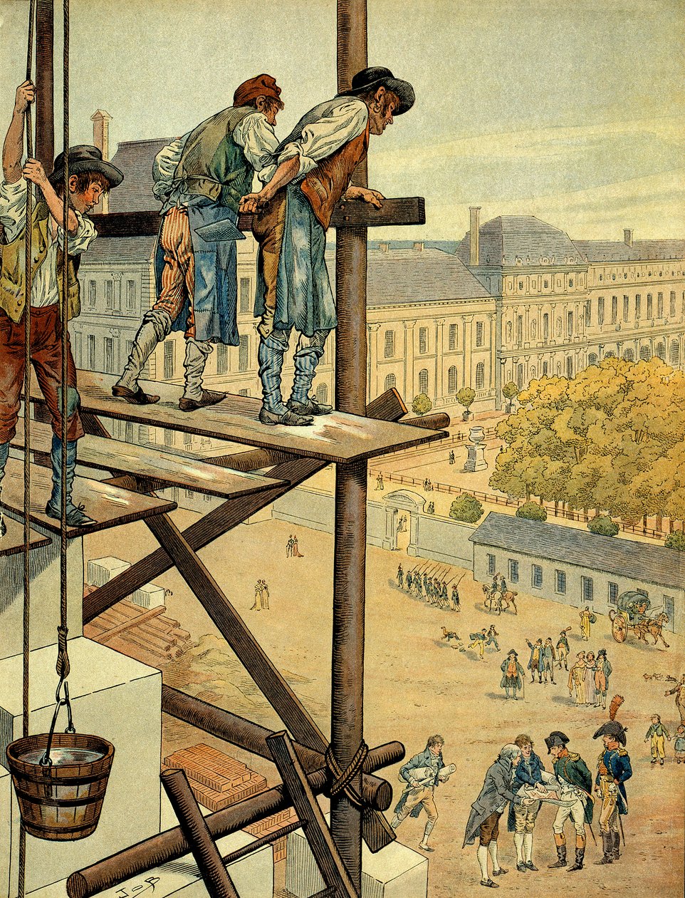 Napoleon I Bonaparte (1769-1821) kiinnitti huomiota Louvren ja Pariisin Palais des Tuileries