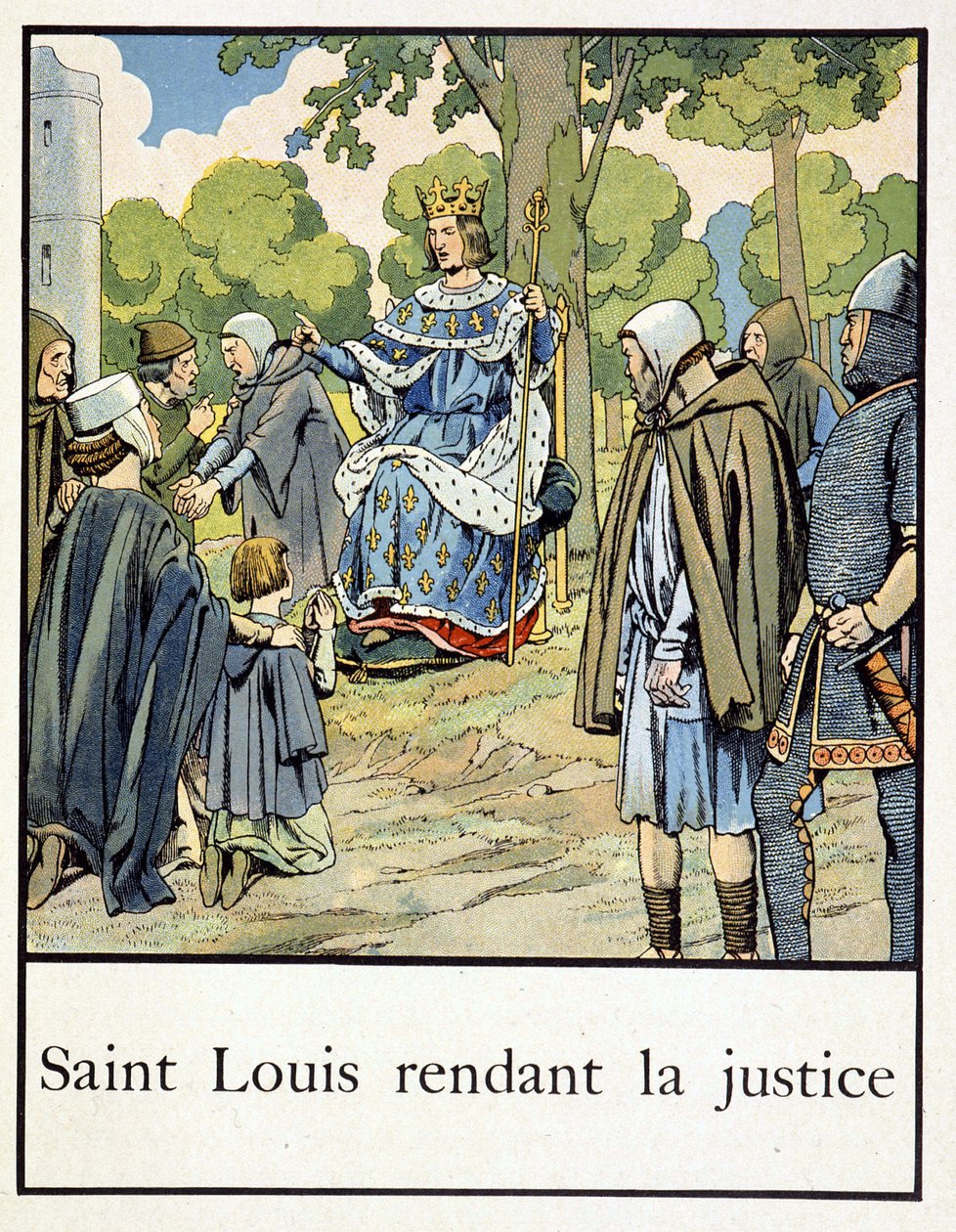 Saint Louis tekee oikeutta - Jacques Bainvillen teoksessa ”Pieni Ranskan historia”, toim. Harja tekijältä pseudonym for Onfray de Breville Jacques Job