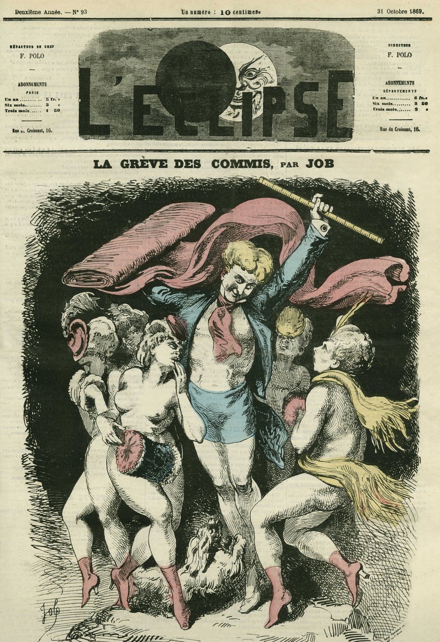 Virkailijat lakkoilevat, kuva ehdottaa Jean-Baptisten (Jean Baptiste) Carpeaux