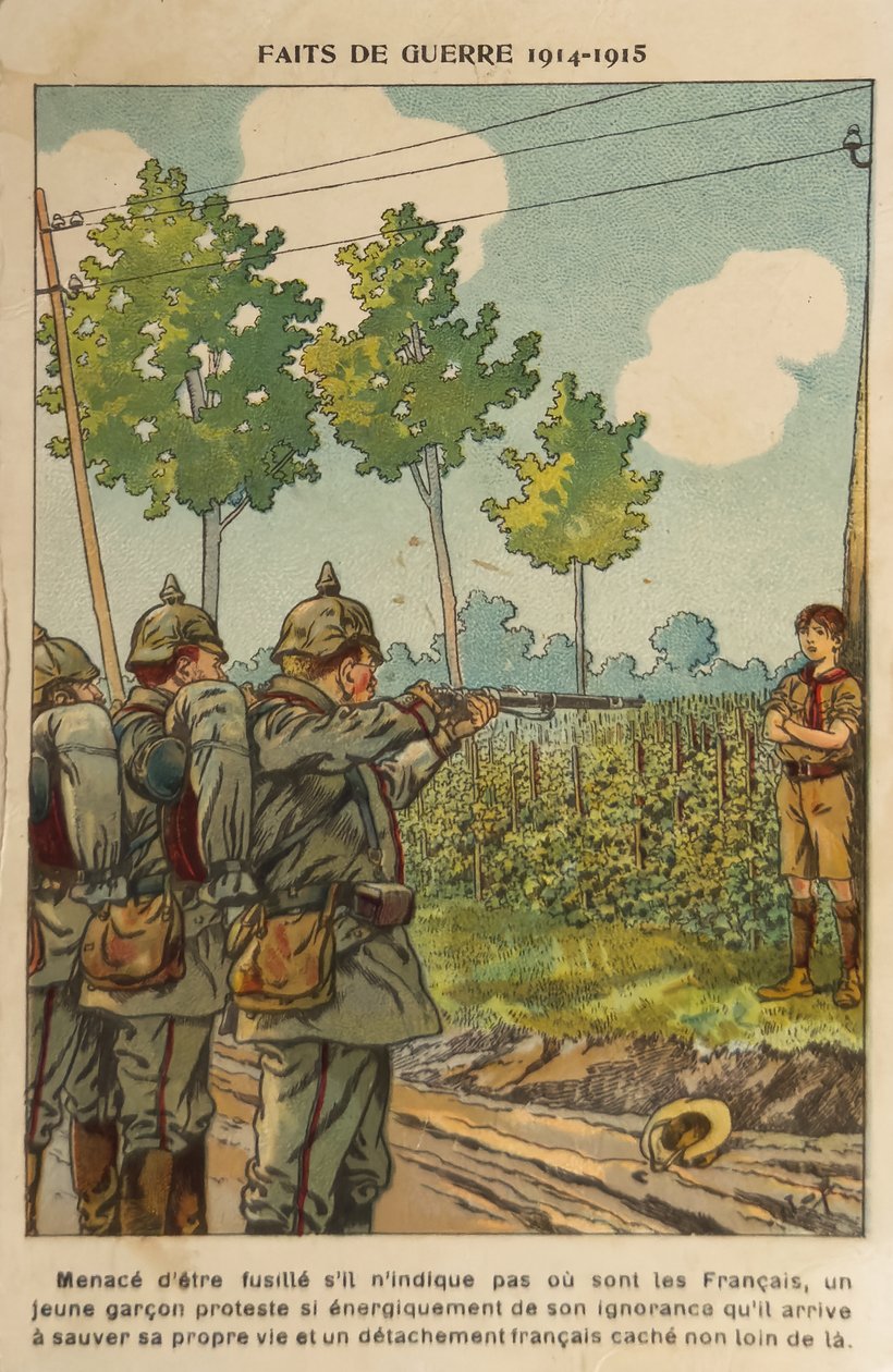 WW1: Sankarillinen nuoruus (kuvitus) tekijältä pseudonym for Onfray de Breville Jacques Job
