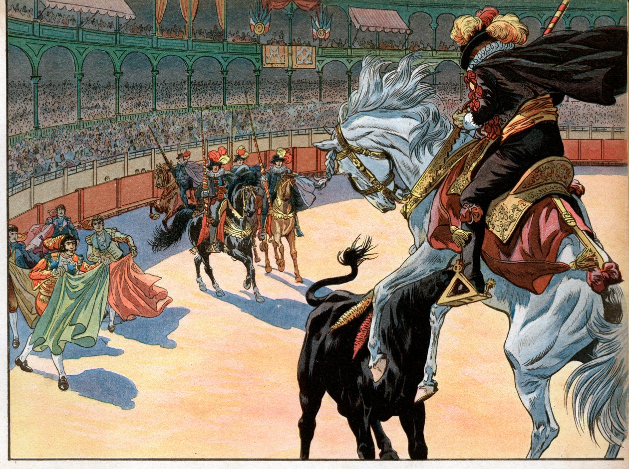 Härkätaistelu Espanjassa. Joachim Murat tekijältä pseudonym for Onfray de Breville Job