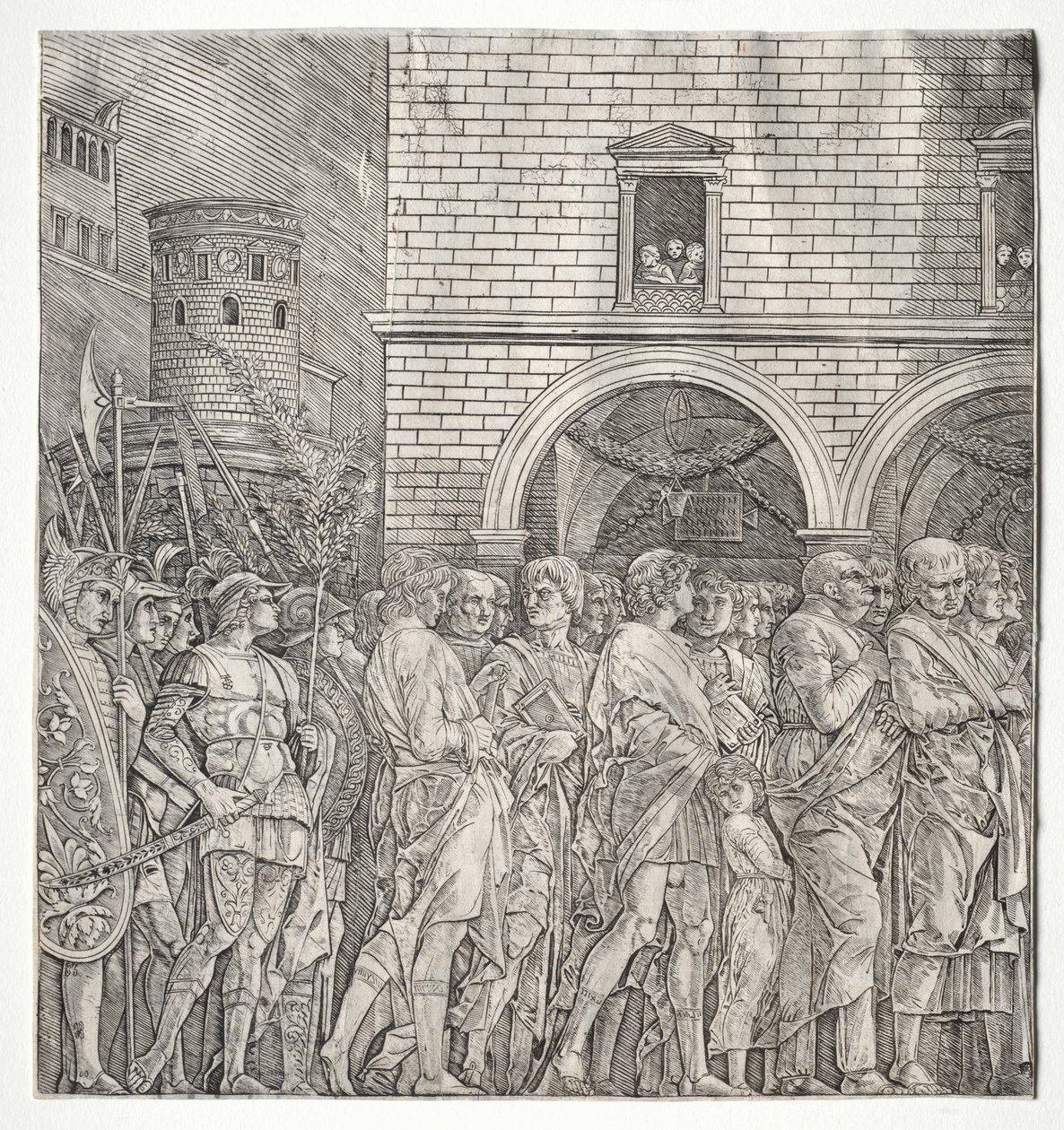 Caesarin voitot: Senaattorit tekijältä school of Andrea Mantegna