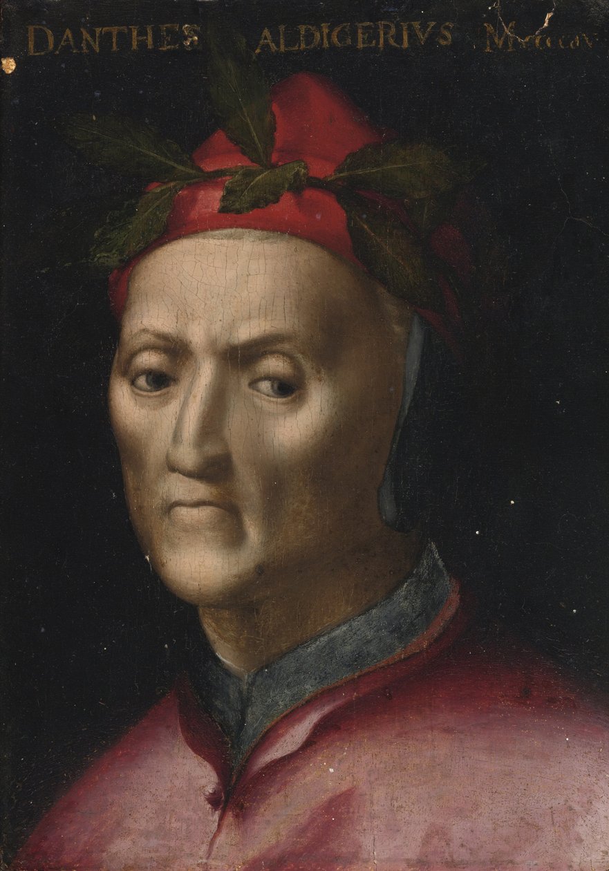 Dante Alighierin muotokuva 1265-1321 tekijältä second half 16th cen. Italian
