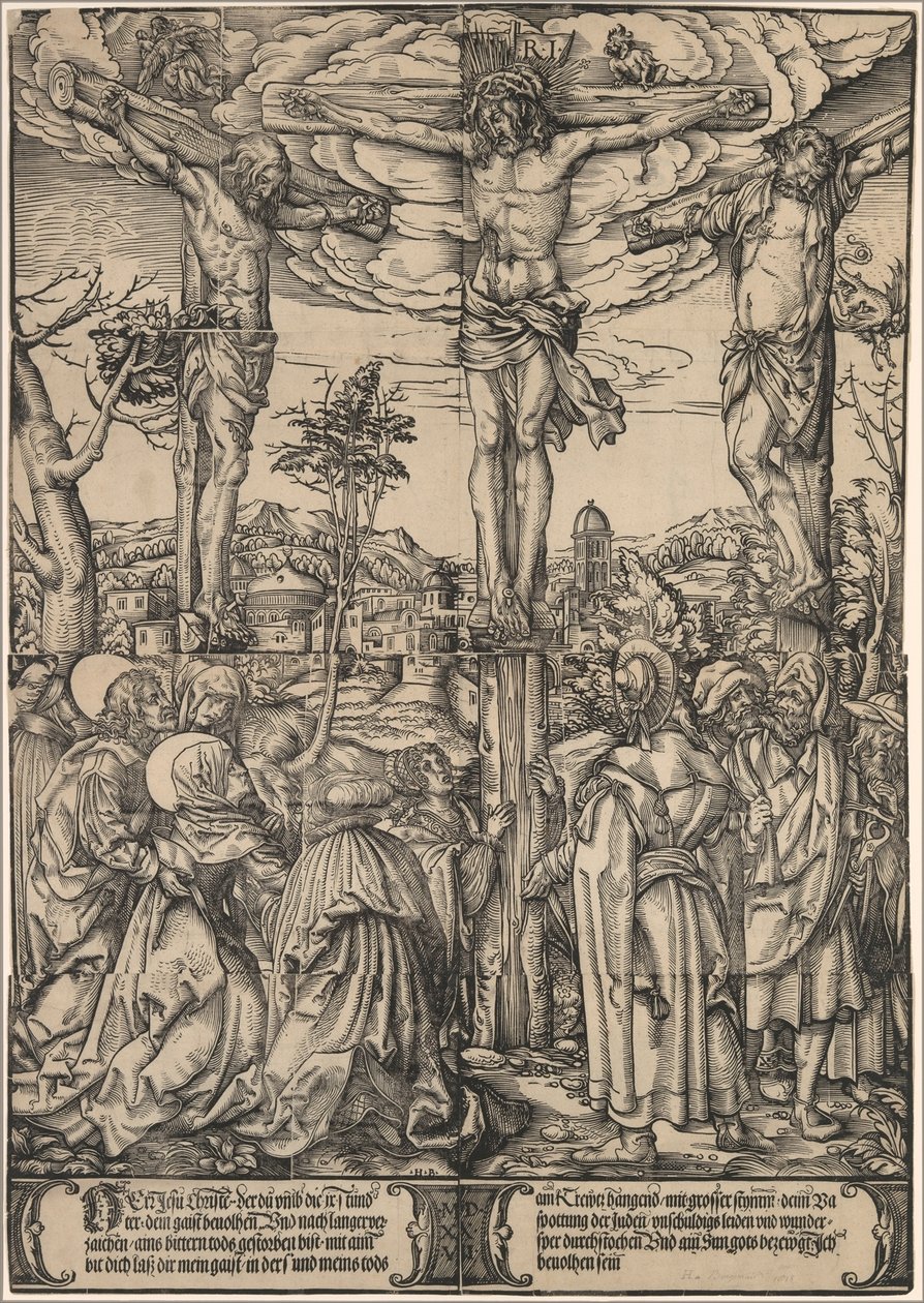 Ristiinnaulitseminen, 1527. tekijältä the Elder Hans Burgkmair
