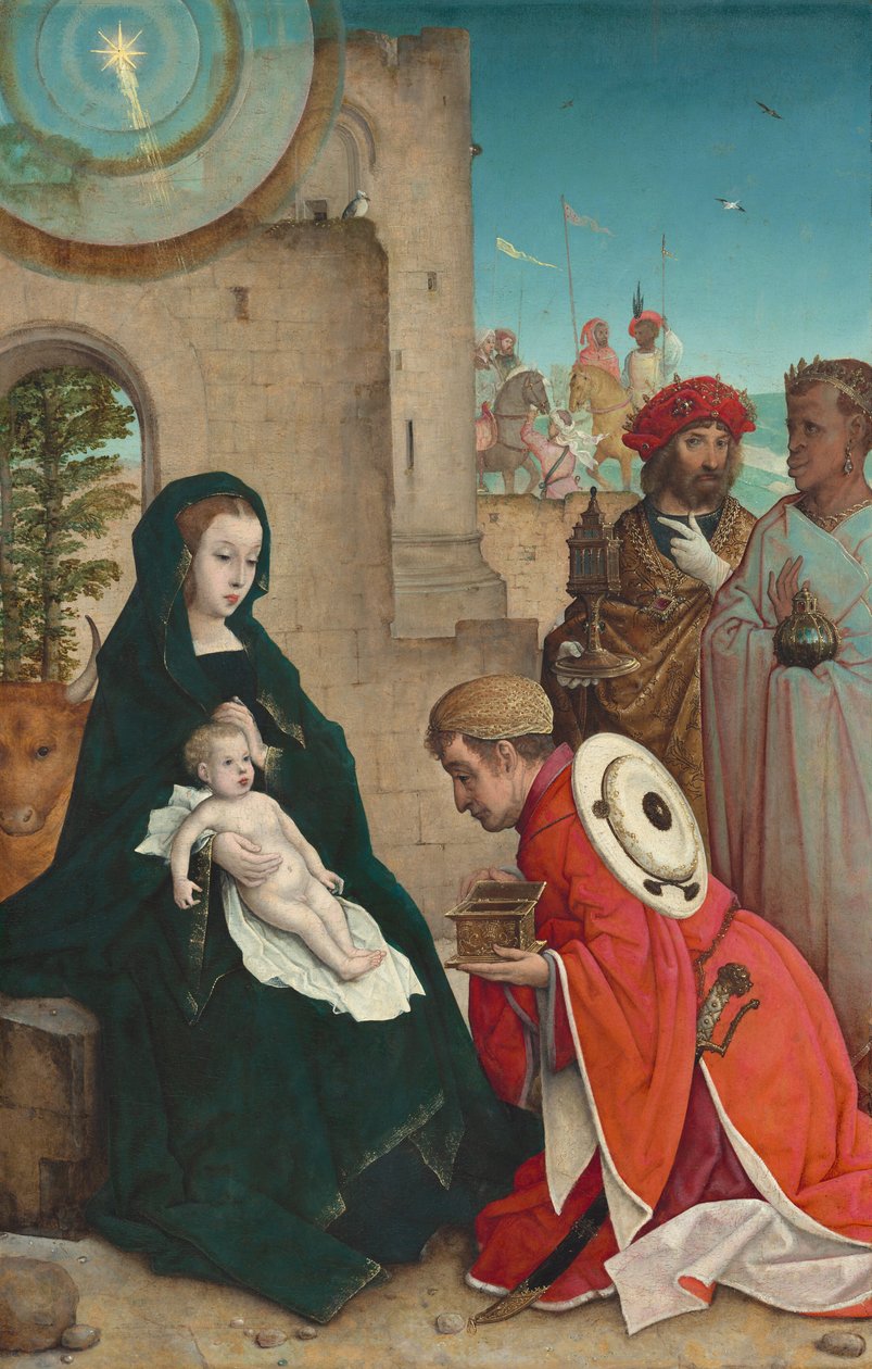 The Adoration of the Magi, n. 15081519. tekijältä the Elder Juan de Flandes