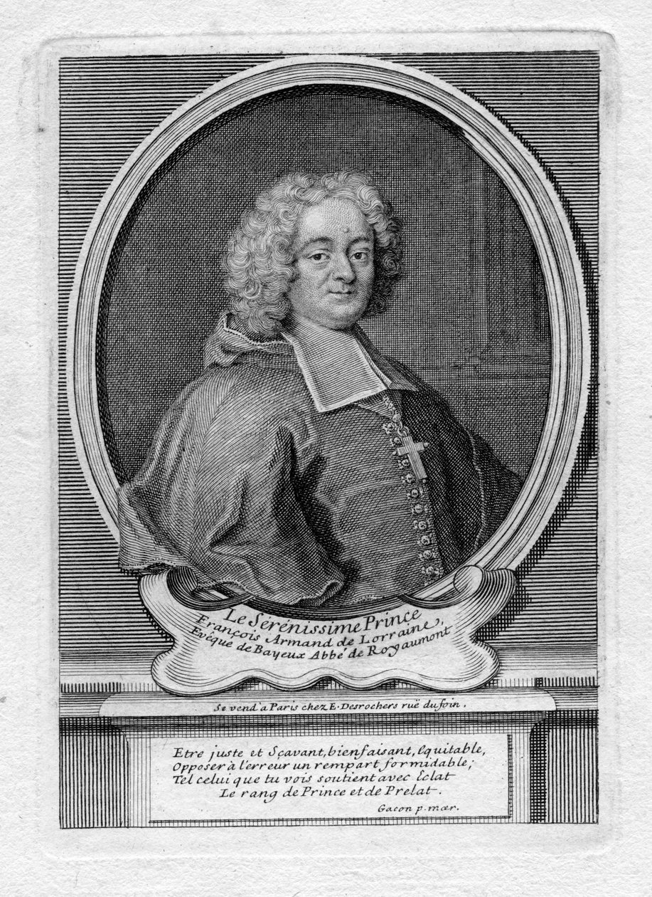 Muotokuva François-Armand de Lorraine-Armagnac tekijältä Etienne Jehandier Desrochers