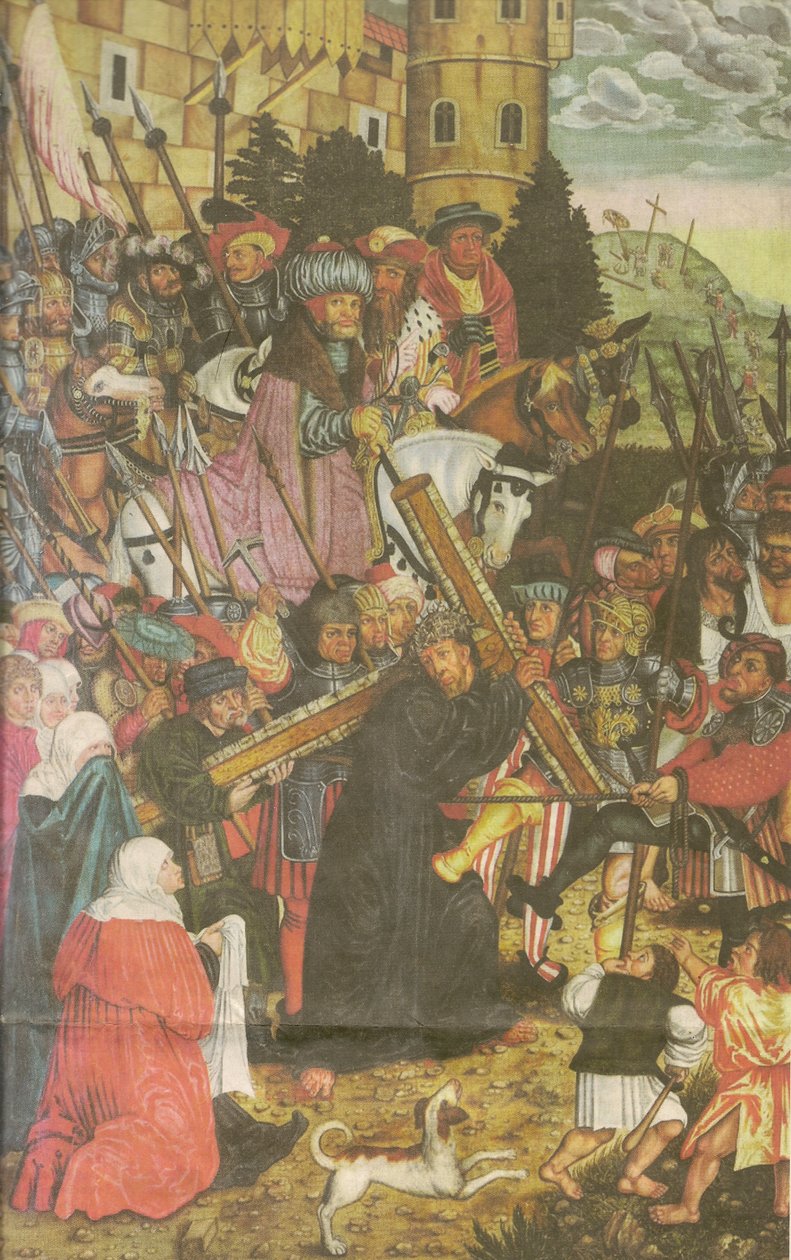 Kreuztragung tekijältä workshop of Lucas Cranach the Elder