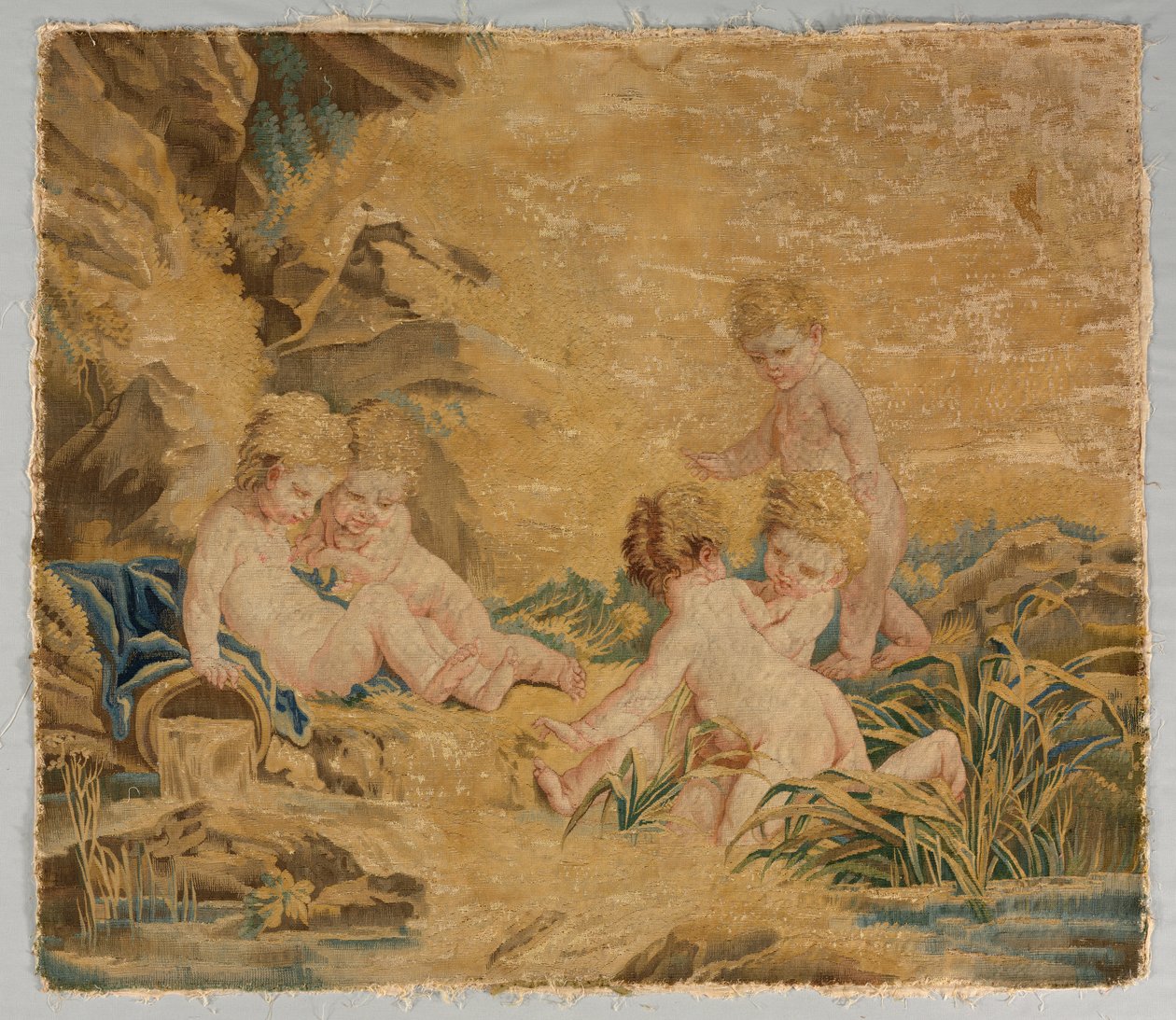 Lapset leikkivät: Bath tekijältä workshop of Charron