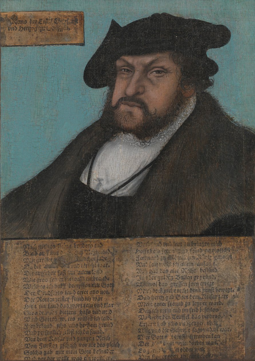 Johann I 1468-1532, konstantti, Saksin vaaliruhtinas, 1532-33. tekijältä workshop of Lucas Cranach the Elder