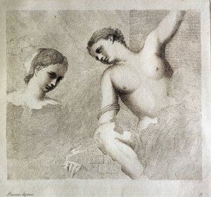 Naishahmot. Vasemmassa alareunassa 